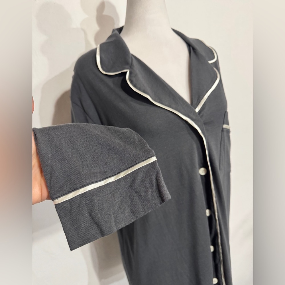 New! COSABELLA Banana Republic BELLA COTTON PAJAMA TOP XL gray - Picture 2 of 8